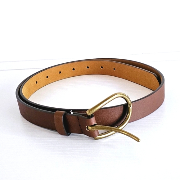 Accessories - PU Bonded Leather Brown Bohemian Women's Belt Size L In Excellent Condition